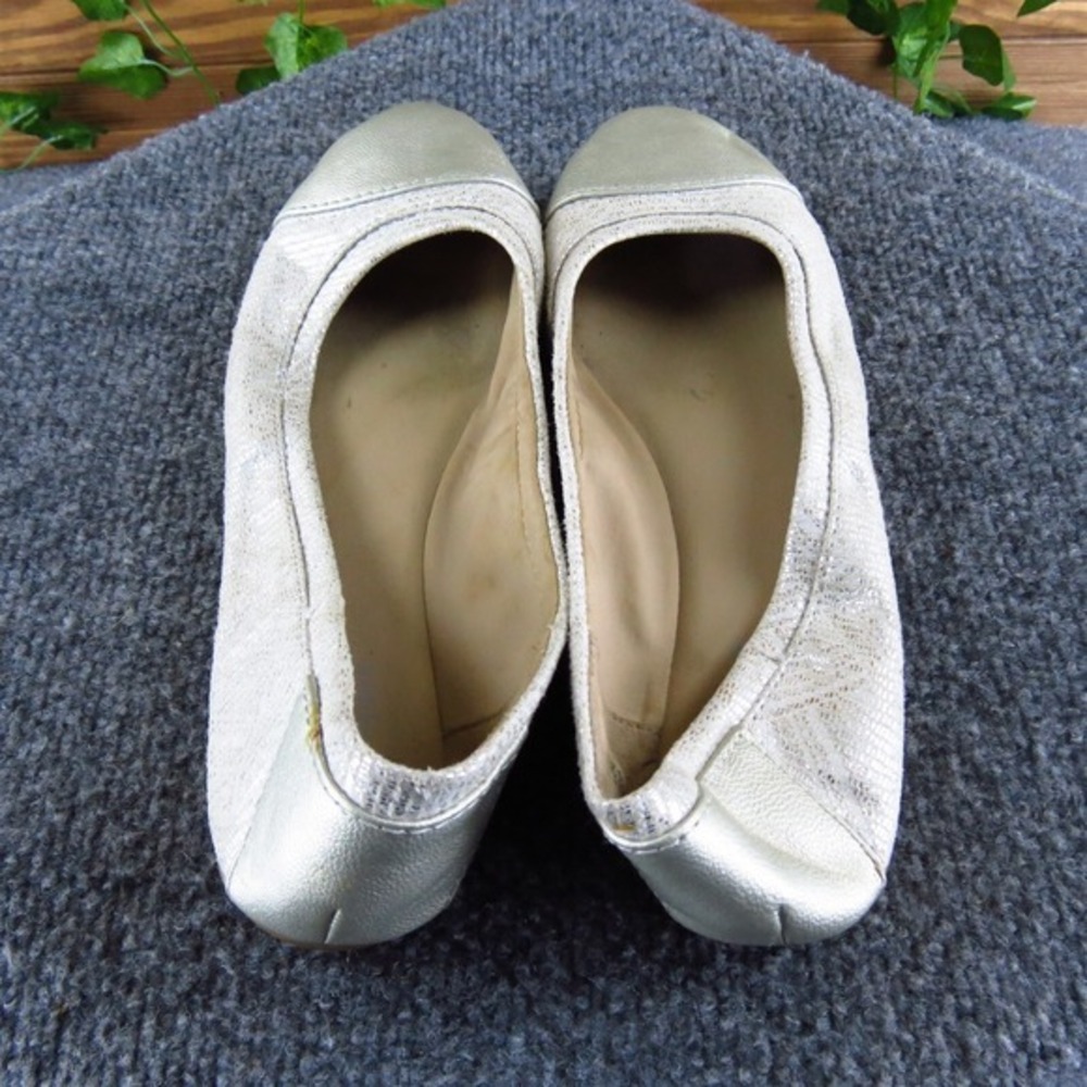 Easy Spirit Women's Gessica Ballet Silver Textile Sz 6.5 Medium Gently Used 2025 - Picture 4 of 6